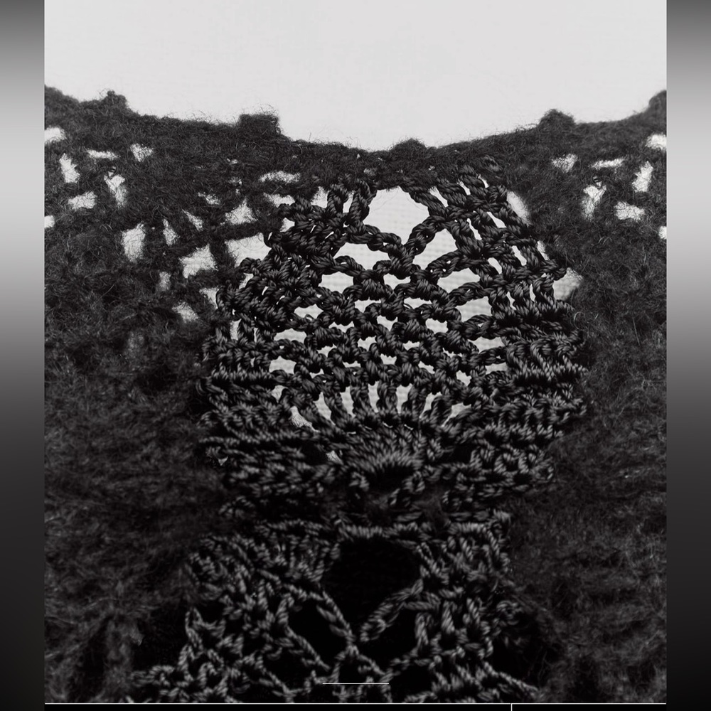 Zara long crocheted dress limited edition hand knit - Picture 9 of 13